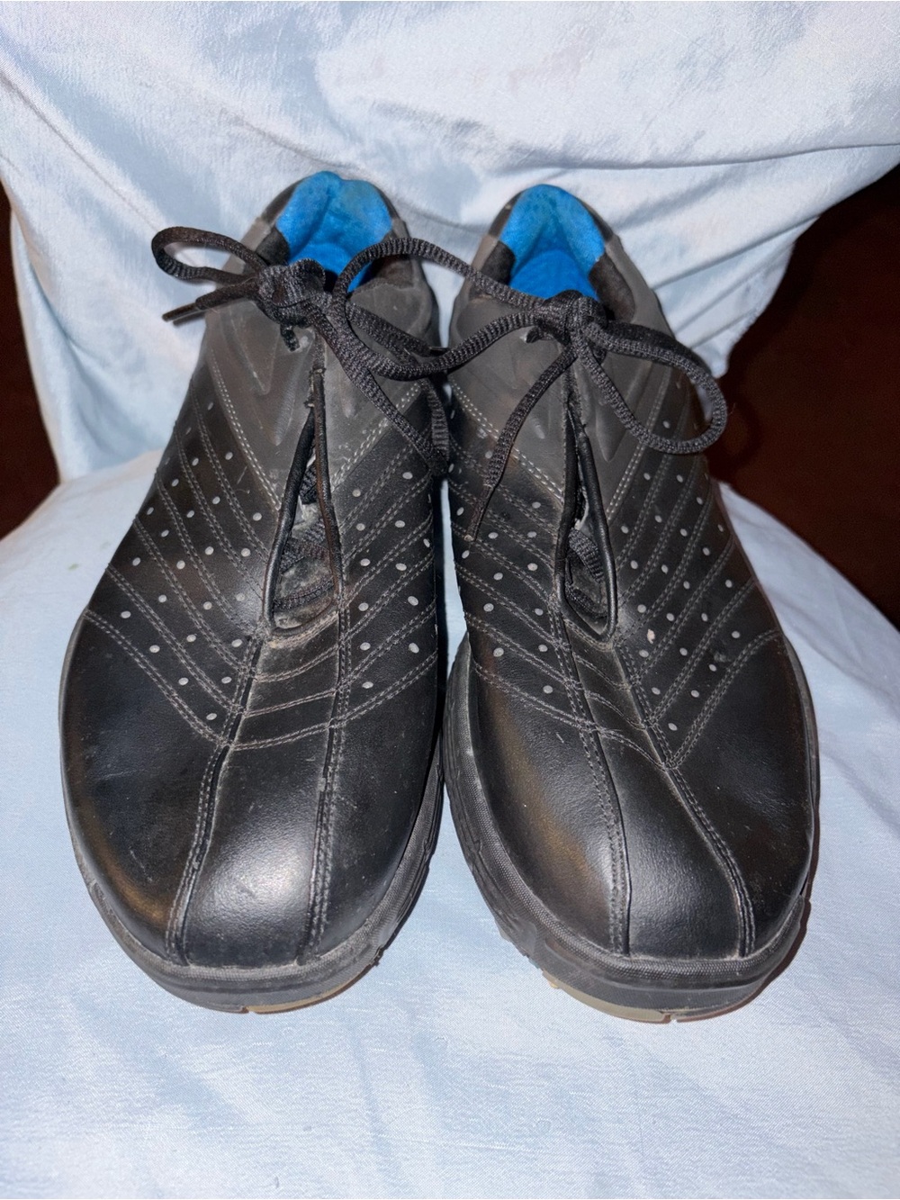 Slazenger Black Athletic Lace-Up Shoes with Blue Lining size 12
